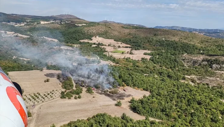 Manisa’da Tarım Arazisinde Başlayan Yangın Ormanlık Alana Sıçradı