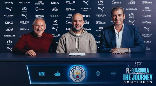 Manchester City'de Pep Guardiola'nın sözleşmesi uzatıldı!